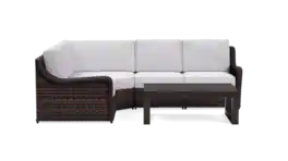 Yardbird® - Waverly Outdoor Small Sectional Set - Silver