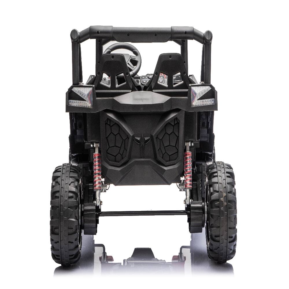 Back. Ropilly - Ropilly 12V Kids Electric UTV Ride On Car with Remote Control, Black.