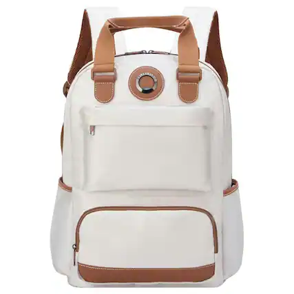 Front. Delsey - Delsey Flanerie SE Laptop Backpack - Champagne.