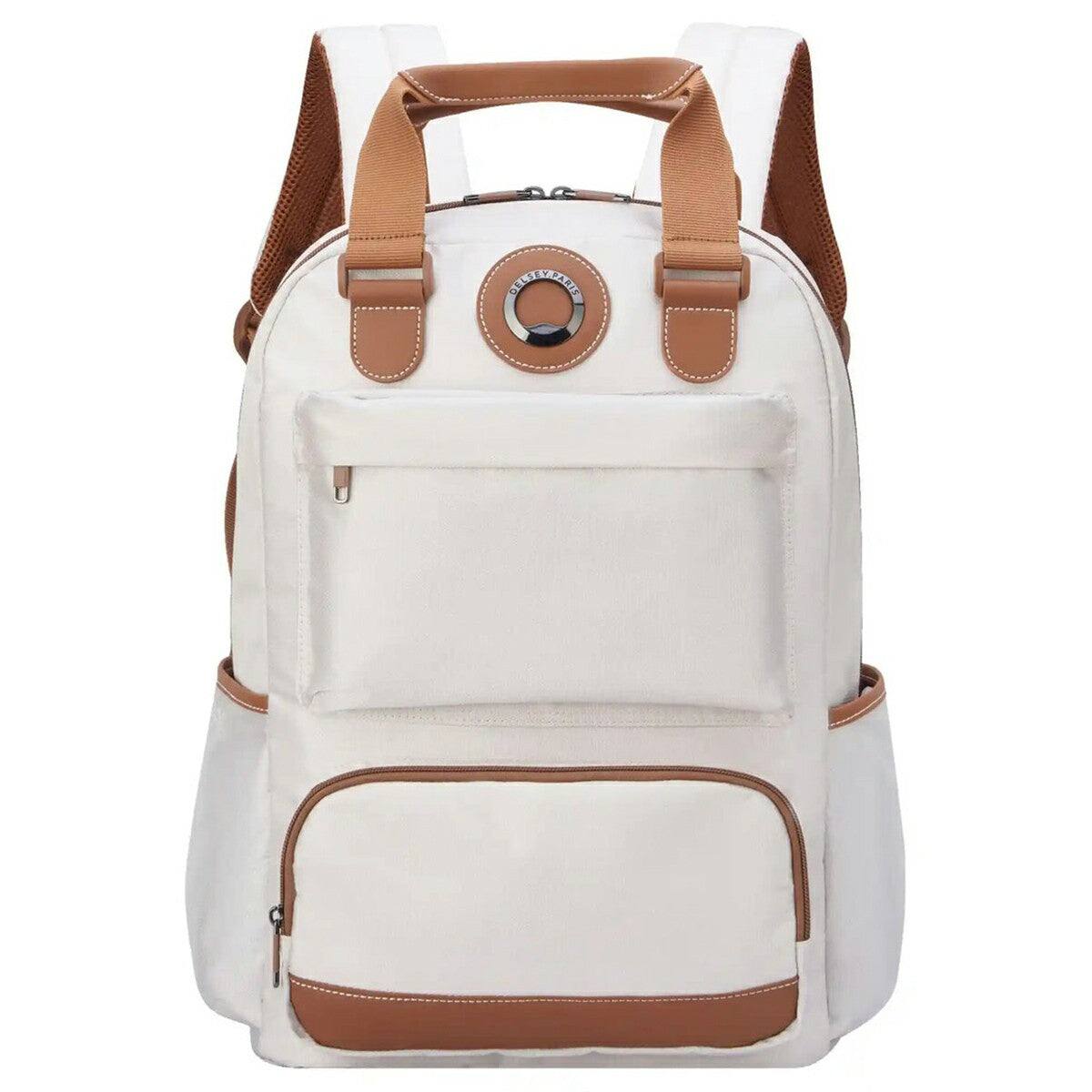 Front. Delsey - Delsey Flanerie SE Laptop Backpack - Champagne.
