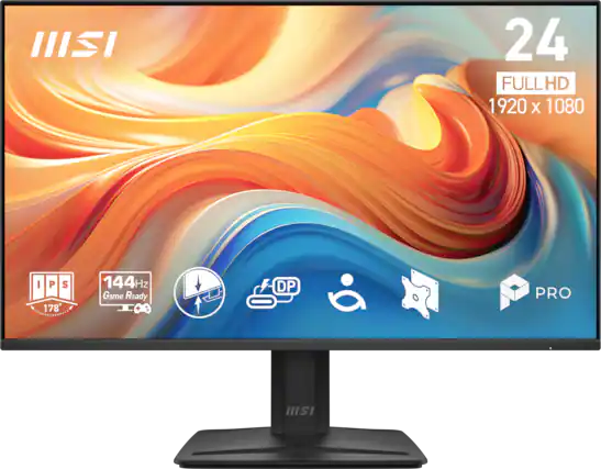 24 FULLHD 1920 x 1080 IPS 178° 144Hz Game Ready + DP PRO