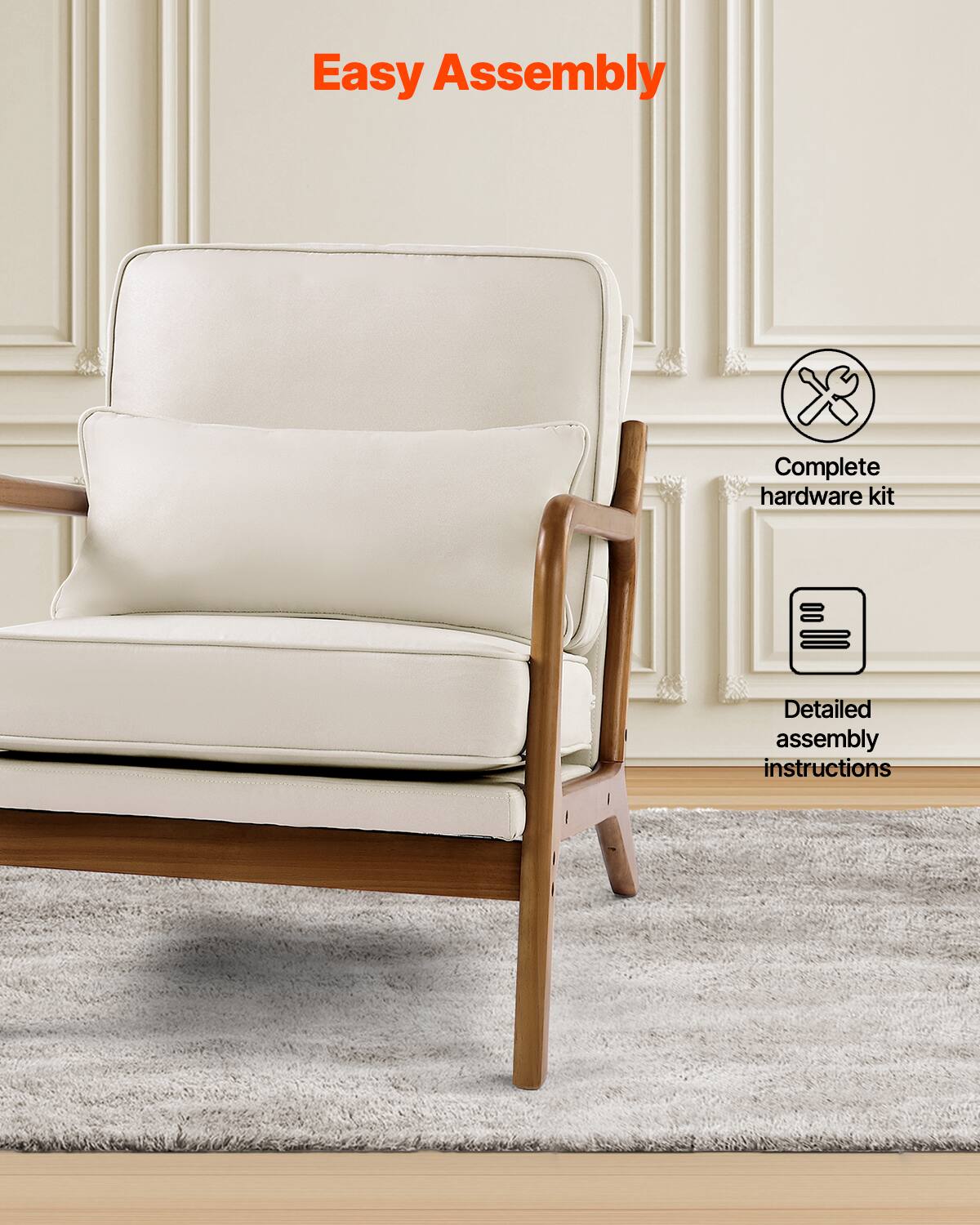 Easy Assembly

- Complete hardware kit
- Detailed assembly instructions