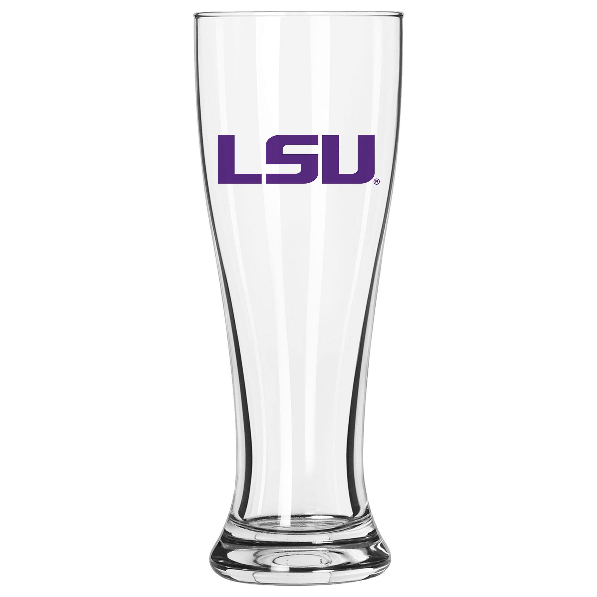 Front. Logo Brands - LSU Tigers 16oz. Game Day Pilsner Glass - Multicolor.