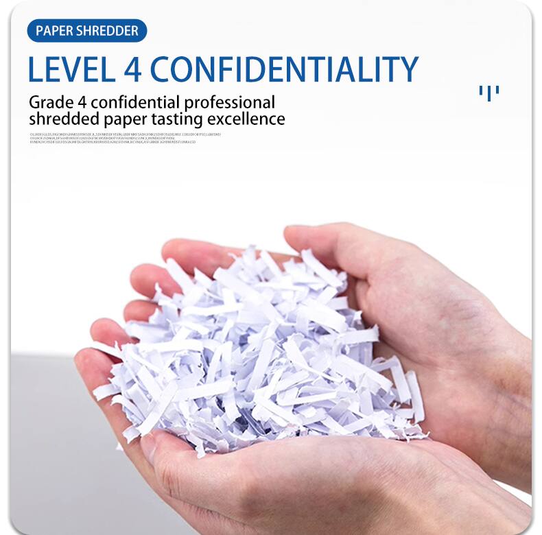 PAPER SHREDDER LEVEL 4 CONFIDENTIALITY Grade 4 confidential professional shredded paper tasting excellence