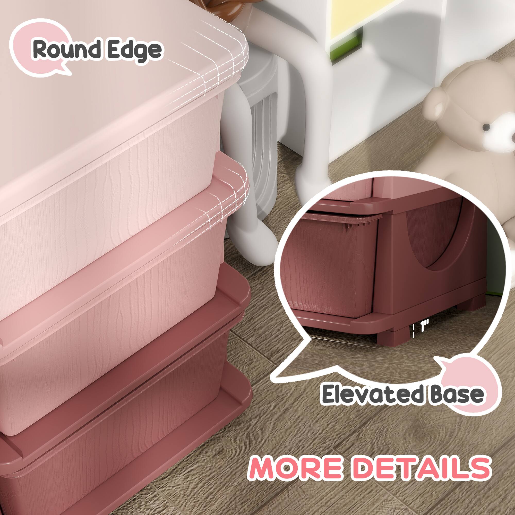 Round Edge  
1" Elevated Base  
MORE DETAILS