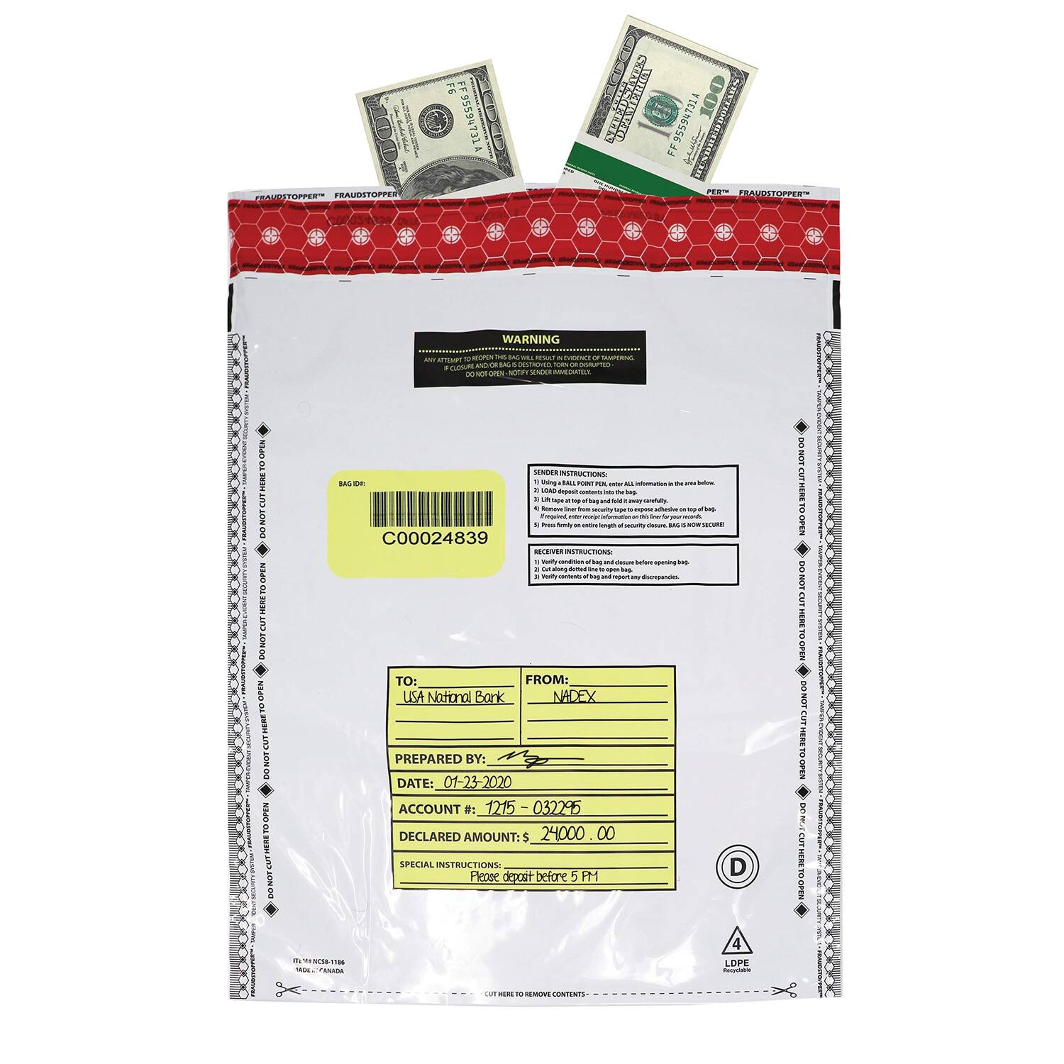 4 rded TOPPER FRAMOSTUPPE F6 FF35534731A UAMIERAN TCL NerIG 9559V FF S I ... SEUrrE- | WARNING GRUP - - i P - - - APO -   4 A - - - sP H - EEnate SPEs 2 NUT LUTHENE saO O NOT-CUT HERETO-OPEN BAN 7 HERI  DO NOT OPEN 2  1  SENDEE ASTRUCTIONS DAL d. + I . - - - - - - - - + - - - - - - + -- - - - - - - candut 4 I - - - - - e - - - i - - - - - - - - . - - - - - - - -  C00024839 CA... IROCTNs - - - kng - - - noring - - - - - - - - .  - - -  -  TO: ROM: USA Notional Bork NADEX PREPARED BY: Mgy DATE: 01-23-2020 ACCOUNT #: 1215-03