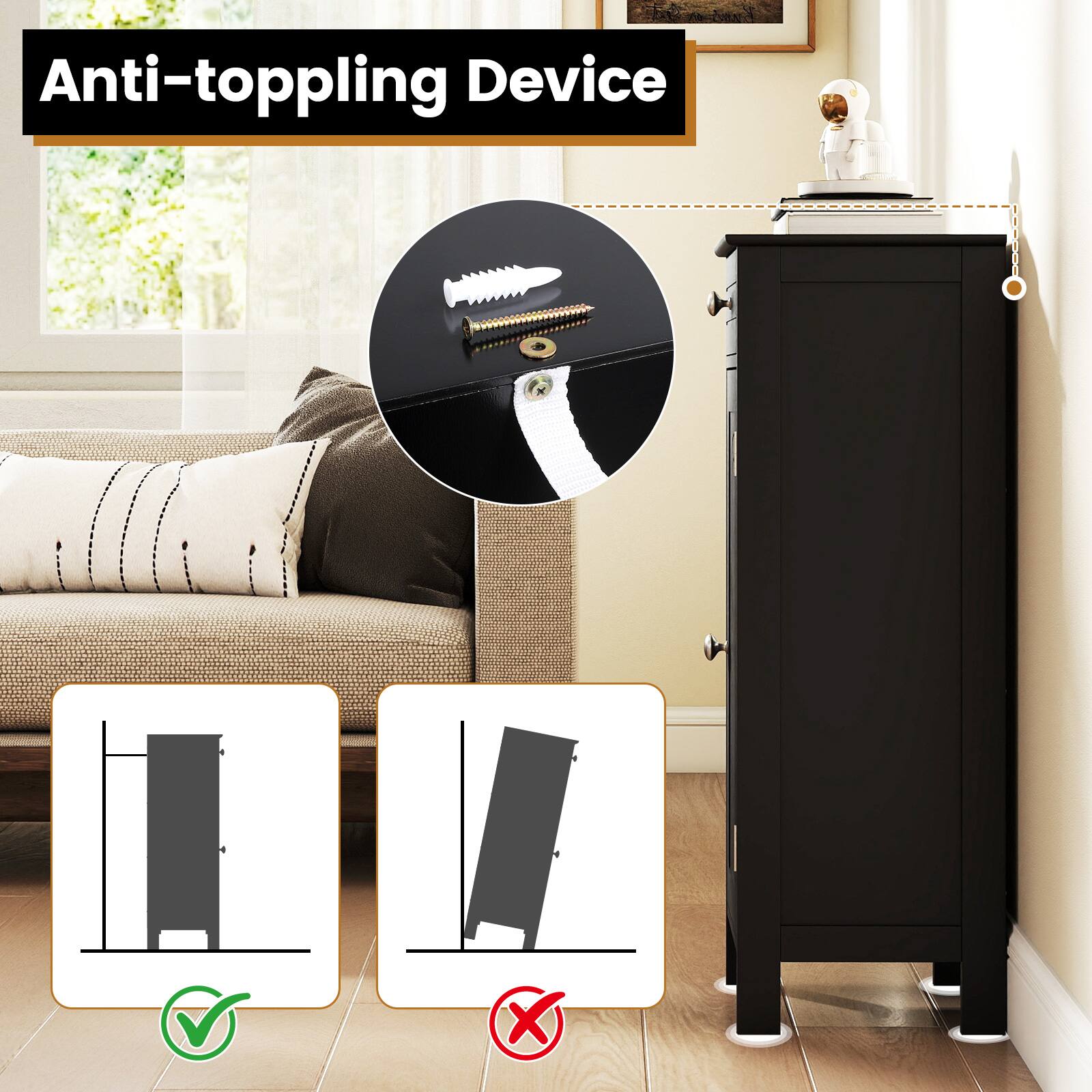 Anti-toppling Device