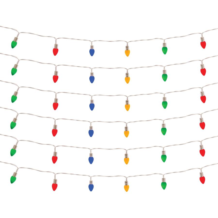 BreeBe LED Lighted Strand with Classic Bulb Design (Set of 6 Strands ...