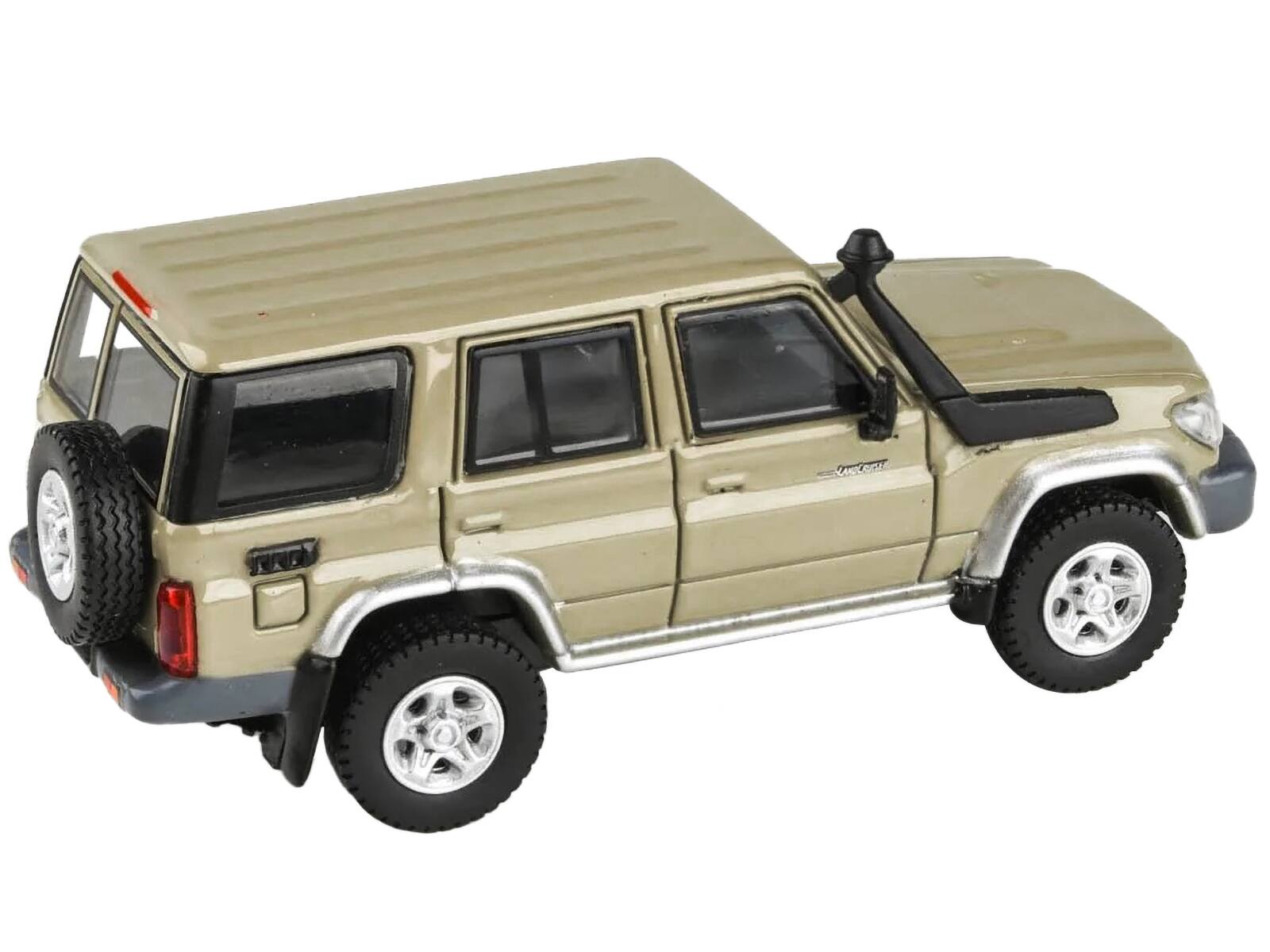 Angle. Paragon - 2014 Toyota Land Cruiser 76 Sandy Taupe Tan 1/64 Diecast Model Car by Paragon Models - Sandy Taupe Tan.