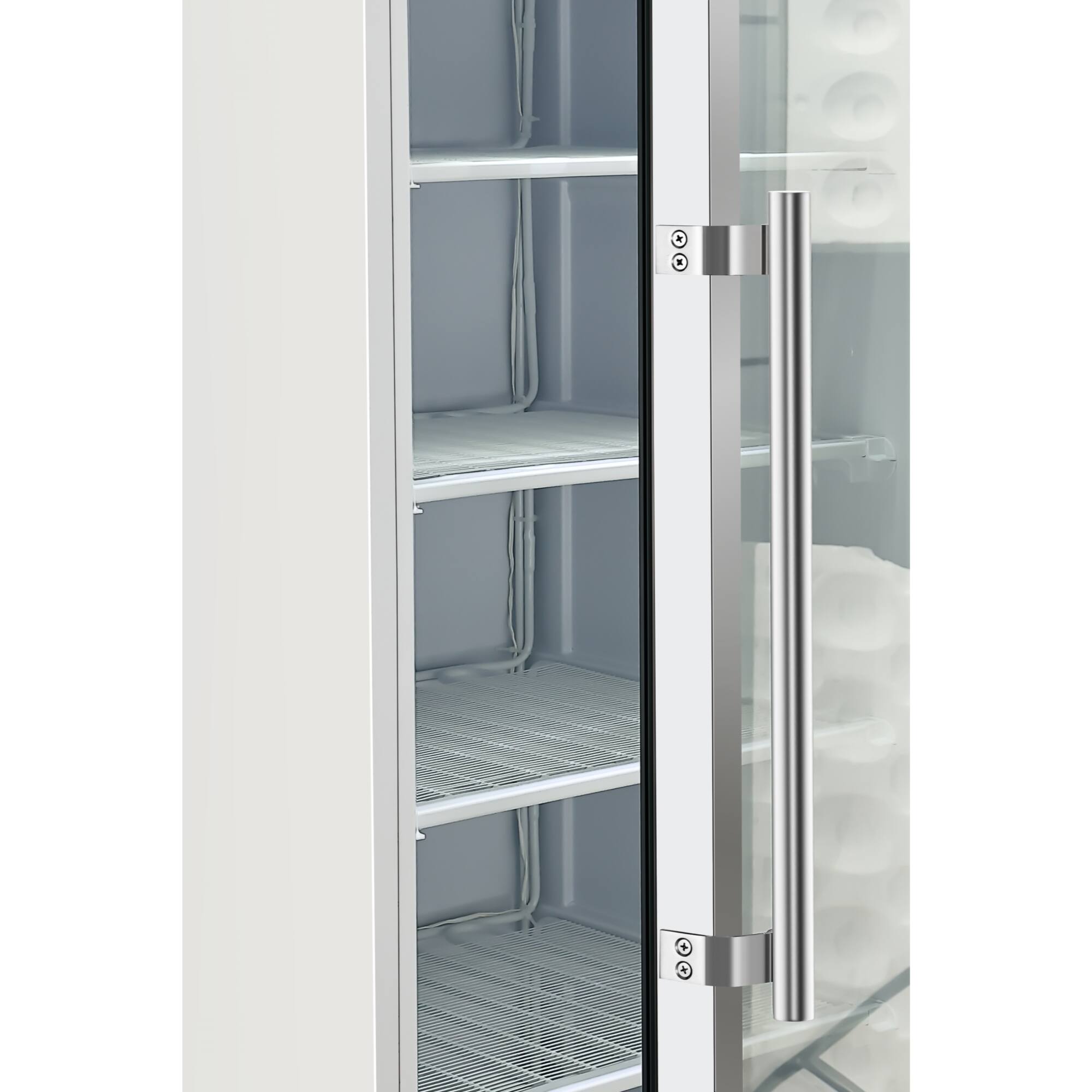 Back. Koolmore - 12 Cu. ft. Commercial Freezer with Glass Door in White - Manual Defrost (KM-FMD12WGD) - White.