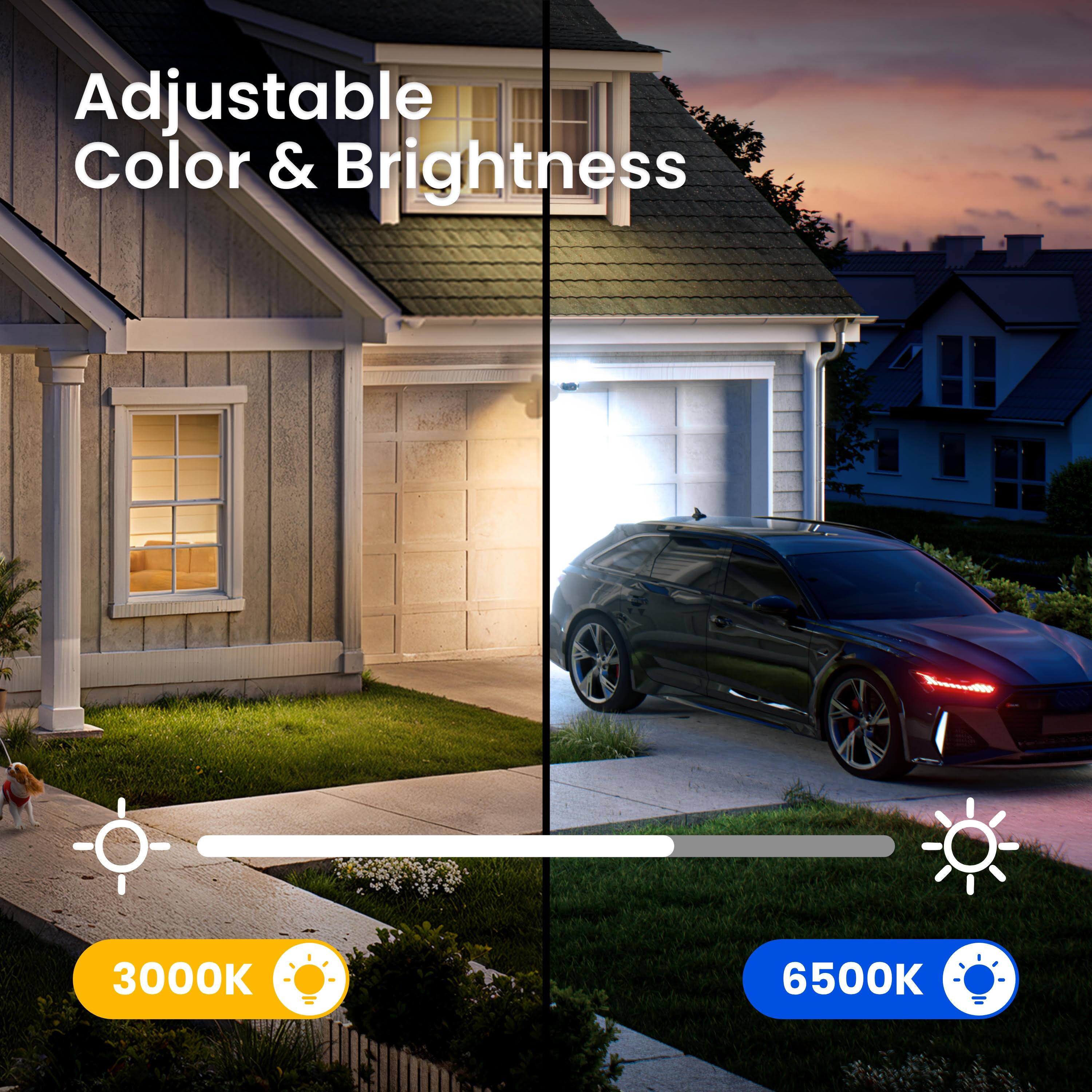 Adjustable Color & Brightness  
3000K 6500K