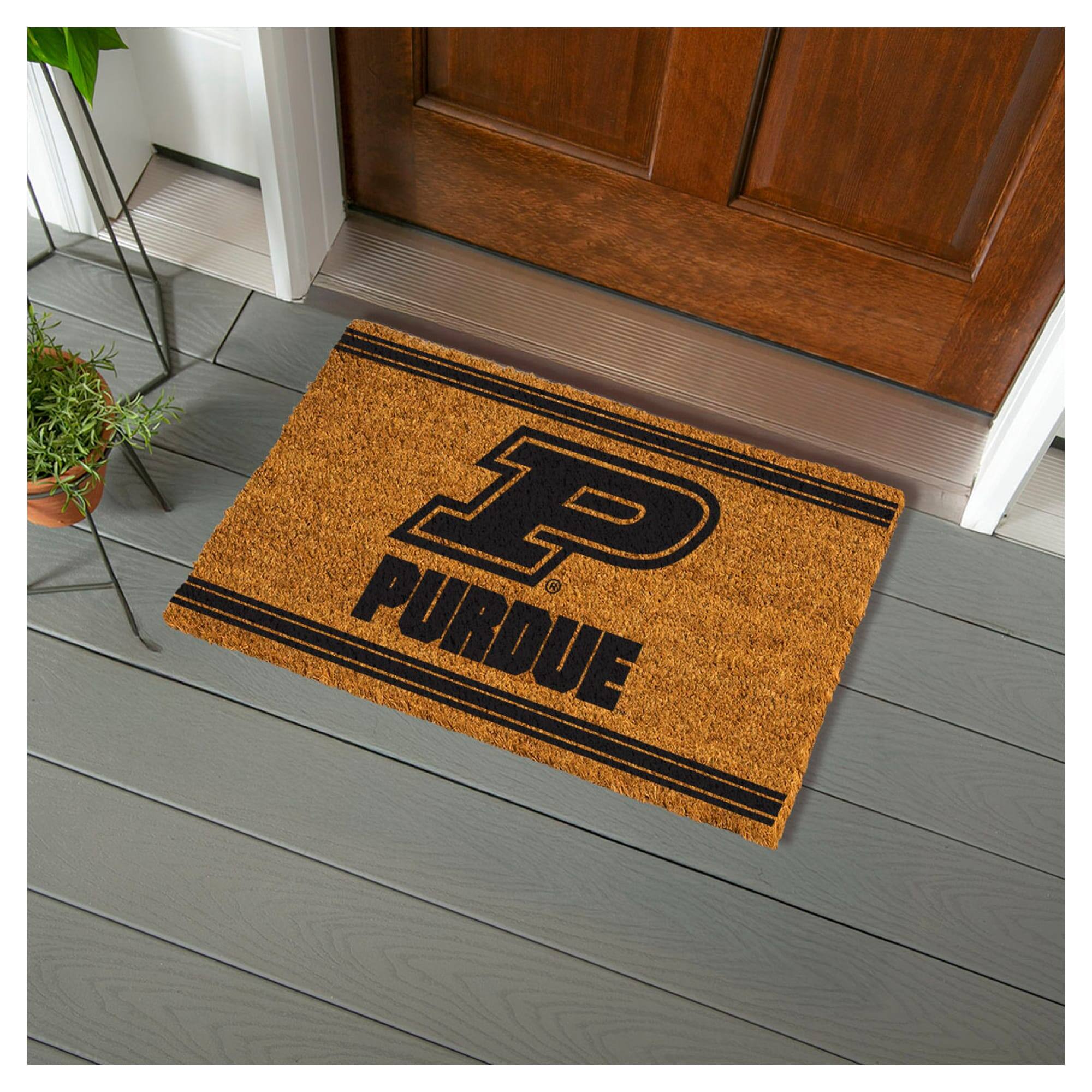 Alt View 1. Evergreen Enterprises - Purdue Boilermakers 28" x 16" Primary Logo Outdoor Coir Entryway Mat - Multicolor.