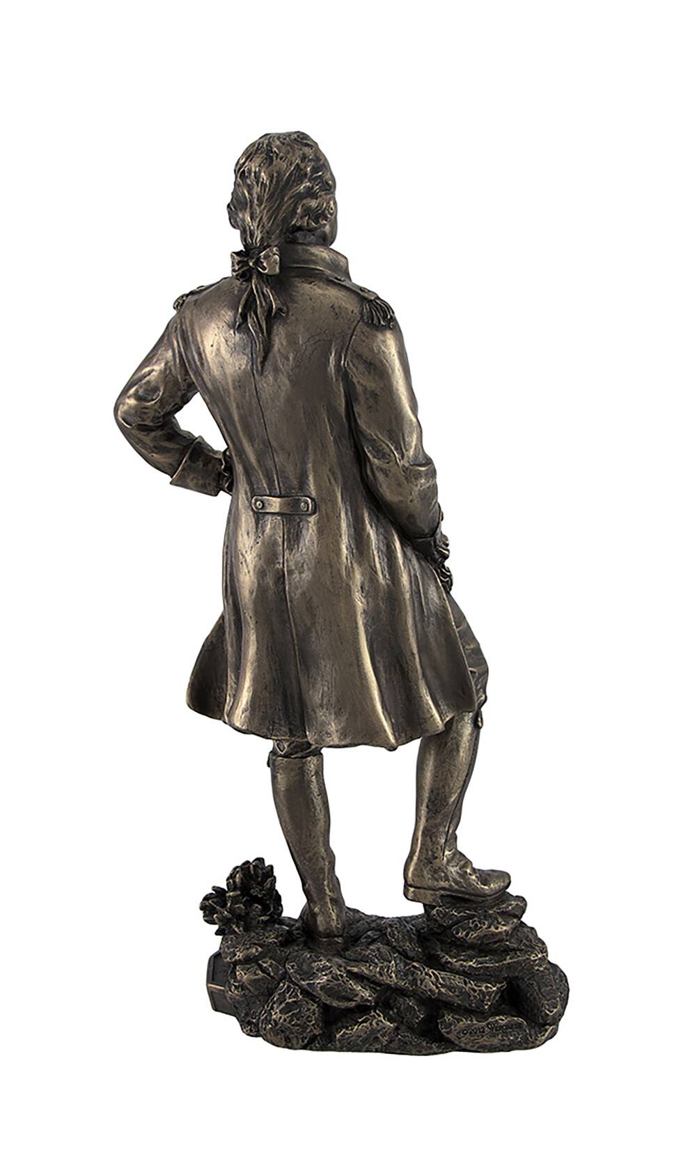 Alt View 2. Veronese Design - Bronzed President George Washington Standing Triumphantly Statue - Bronze.