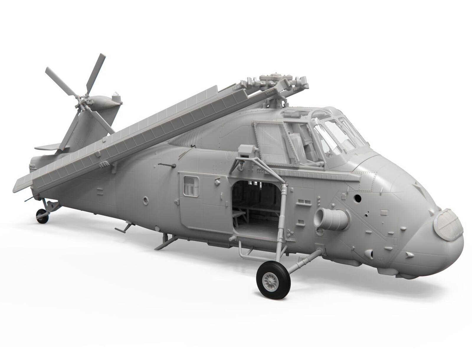 Alt View 3. Airfix - Level 2 Model Kit of Westland Wessex HC.2 Helicopter with 3 Scheme Options 1/72 Plastic Model Kit by Airfix.