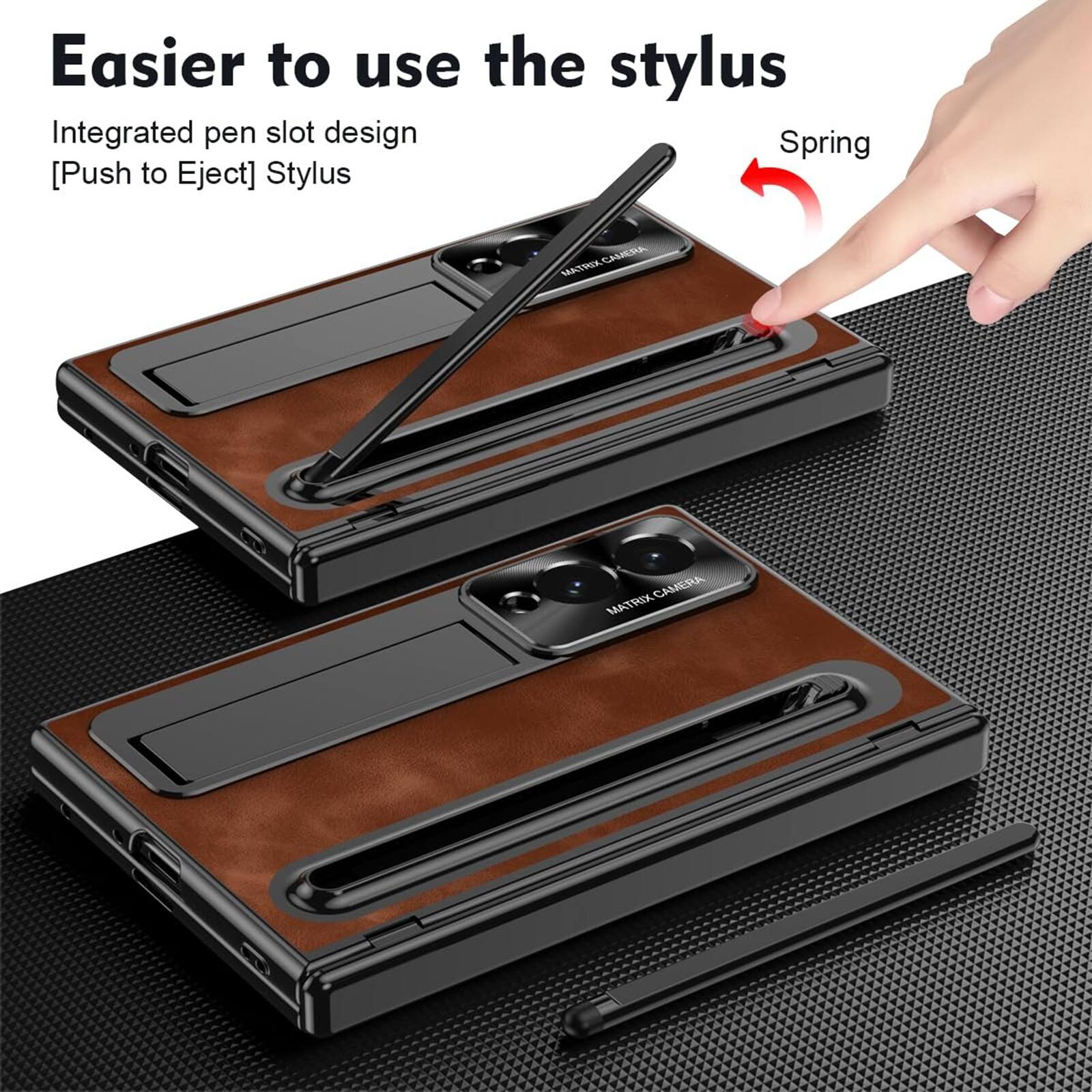 Easier to use the stylus  
Integrated pen slot design  
[Push to Eject] Stylus  
MATRI-CAMERA  
MATRIX CAMERA