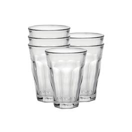 Duralex - Picardie Made In France Glass Tumbler, Set of 6, 12 ounce - Clear