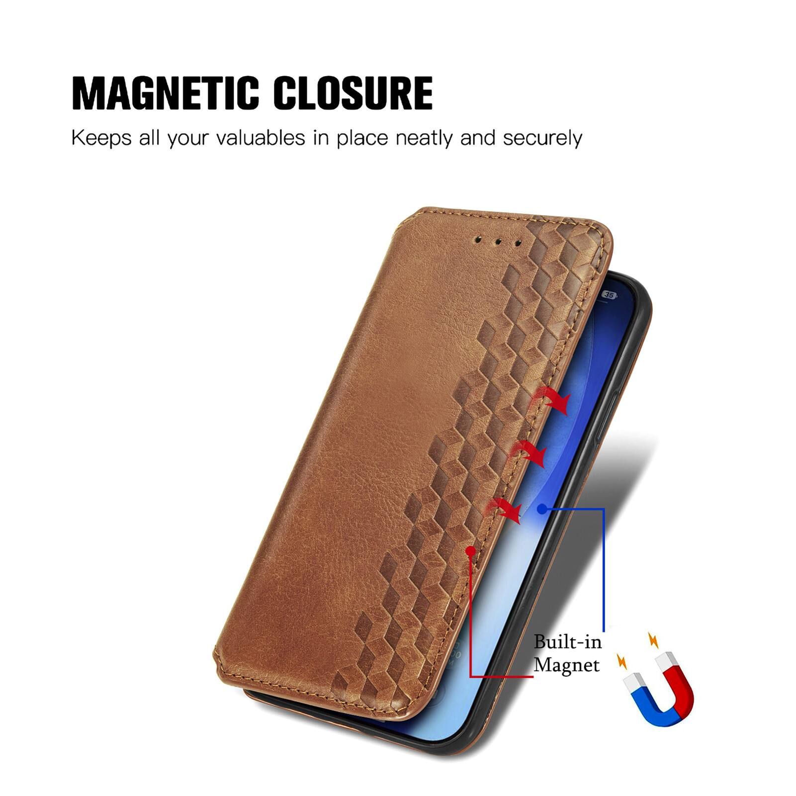 MAGNETIC CLOSURE  
Keeps all your valuables in place neatly and securely  
Built-in Magnet