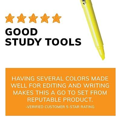 GOOD STUDY TOOLS

HAVING SEVERAL COLORS MADE WELL FOR EDITING AND WRITING MAKES THIS A GO-TO SET FROM A REPUTABLE PRODUCT.

-VERIFIED CUSTOMER 5-STAR RATING
