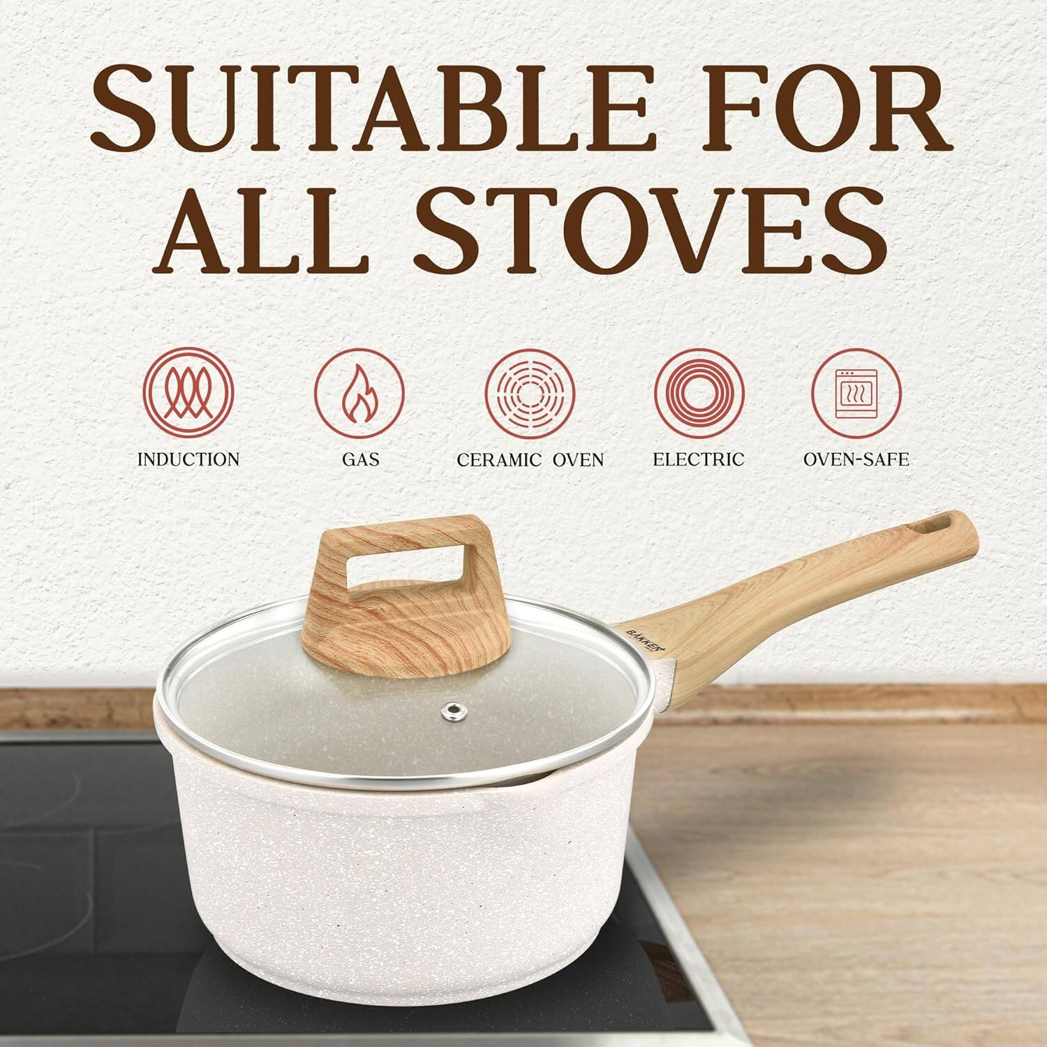 SUITABLE FOR ALL STOVES

INDUCTION  
GAS  
CERAMIC OVEN  
ELECTRIC  
OVEN-SAFE
