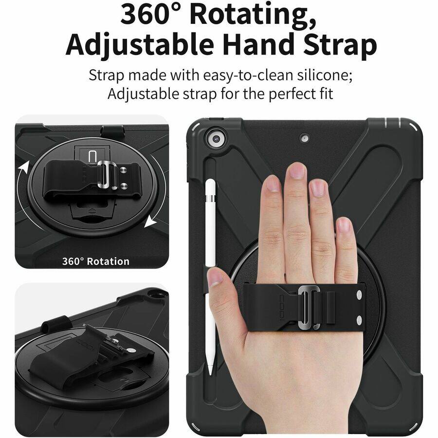 360° Rotating, Adjustable Hand Strap

Strap made with easy-to-clean silicone; Adjustable strap for the perfect fit

360° Rotation