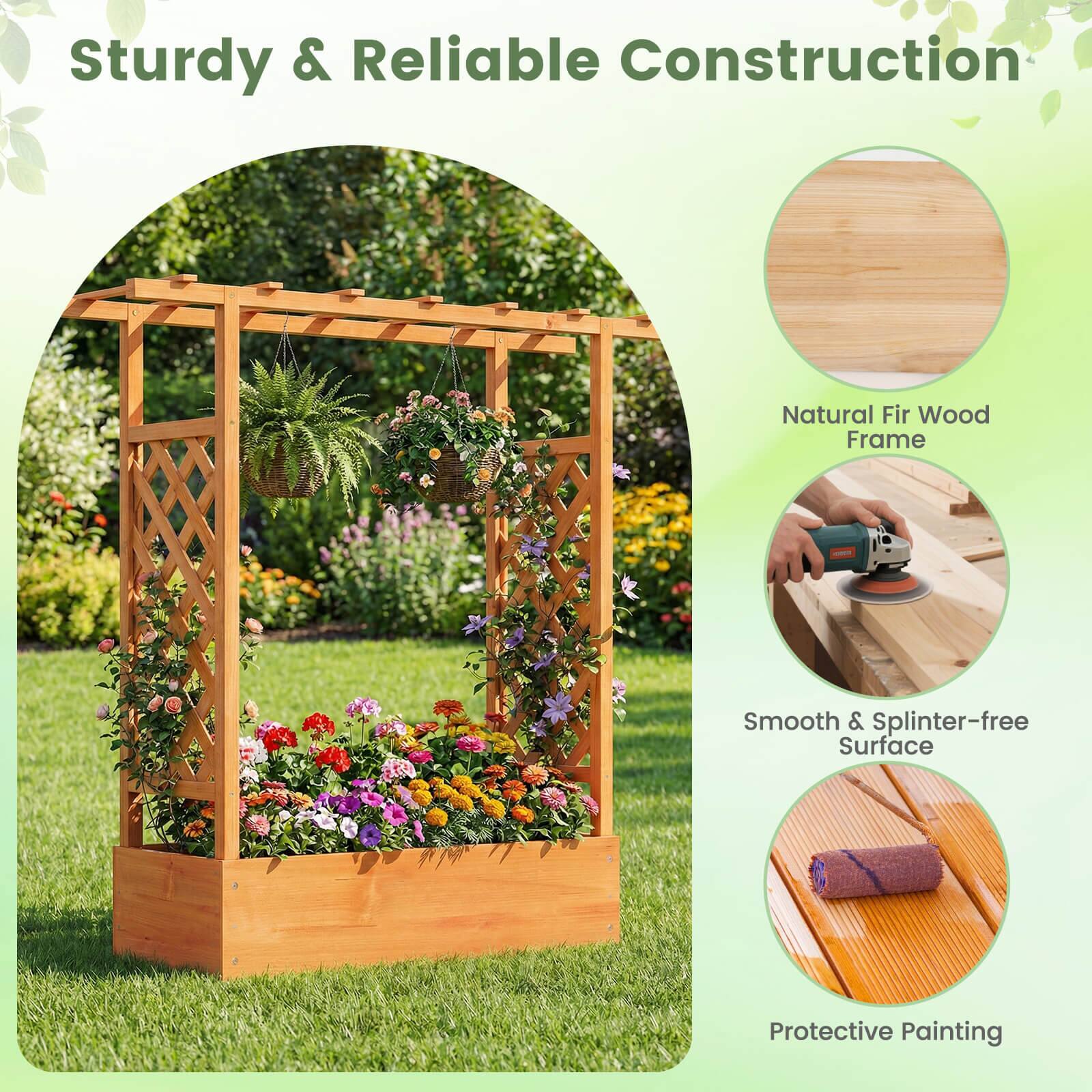 Sturdy & Reliable Construction  
Natural Fir Wood Frame  
Smooth & Splinter-free Surface  
Protective Painting
