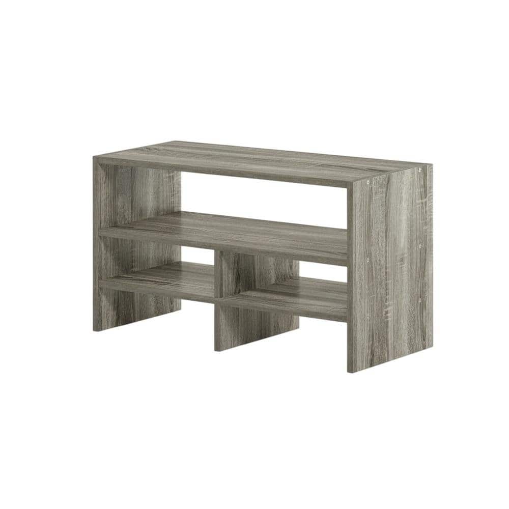 FurniFact - Desk Top Organizing Shelf Bookcase for Home Storage - French Oak