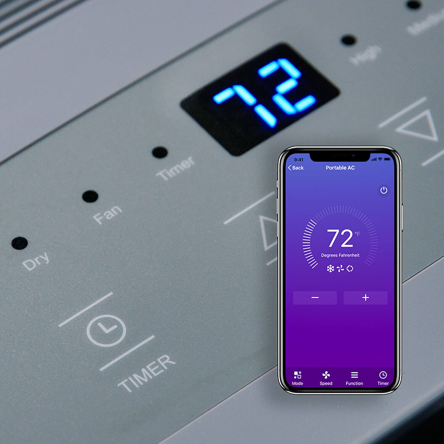 Alt View 16. Emerson Quiet Kool - 550 Sq. Ft. 14,000 BUT Portable Air Conditioner - White.