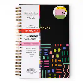 Blue Sky - 2026-2027 Weekly & Monthly Academic Planner, 5"x8", Rainbow City