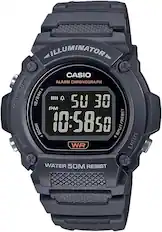 ILLUMINATOR
CASIO
ALARM CHRONOGRAPH
START/STOP
12/24H
PM
50 DE
MODE
10:5850
SPLIT/RESET
MODE
D
WR LIGHT
WATER 50M RESIST