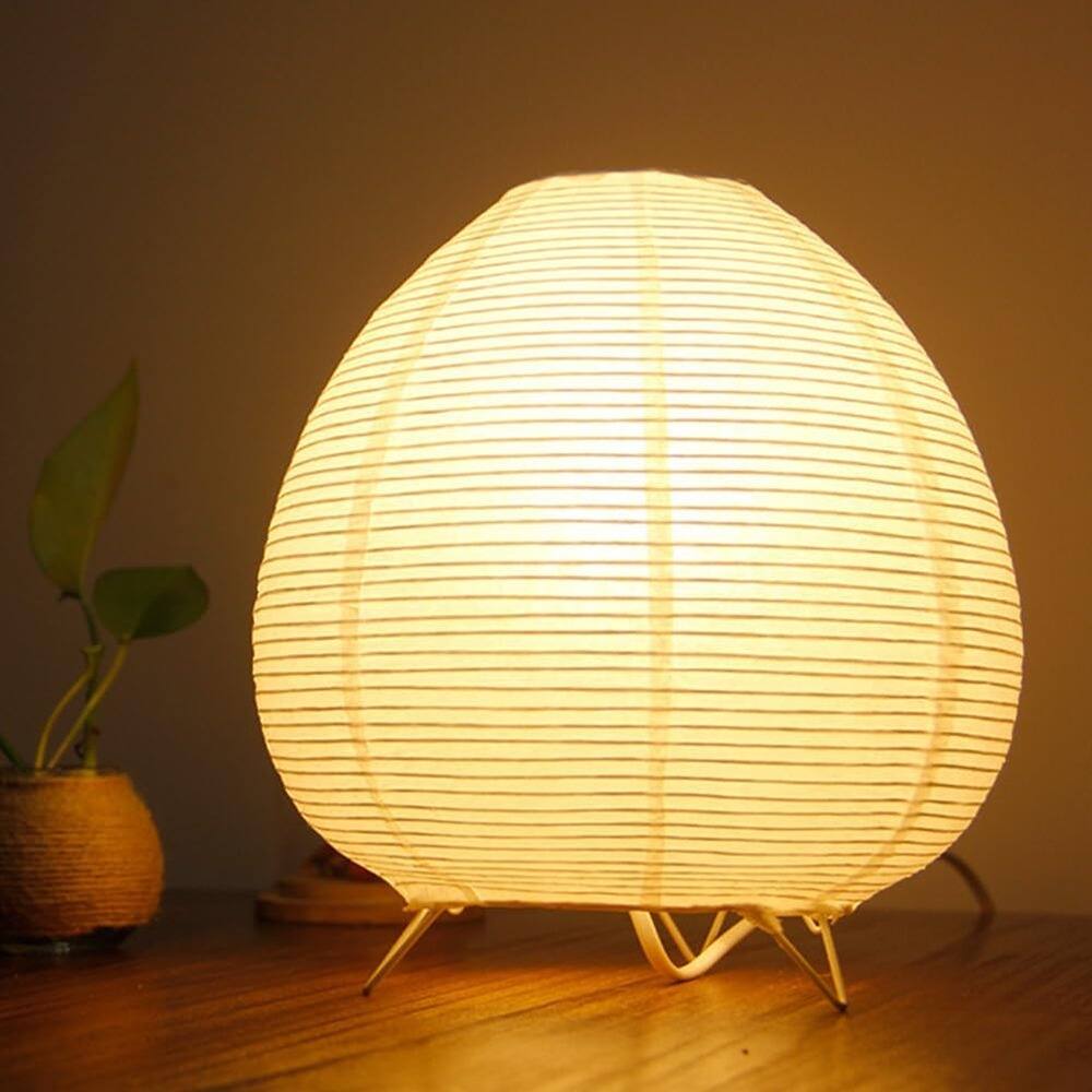Front. PARKER SLATER - Japanese-Style Pendant Light – Round Rice Paper Shade, Off-White, 19.6.
