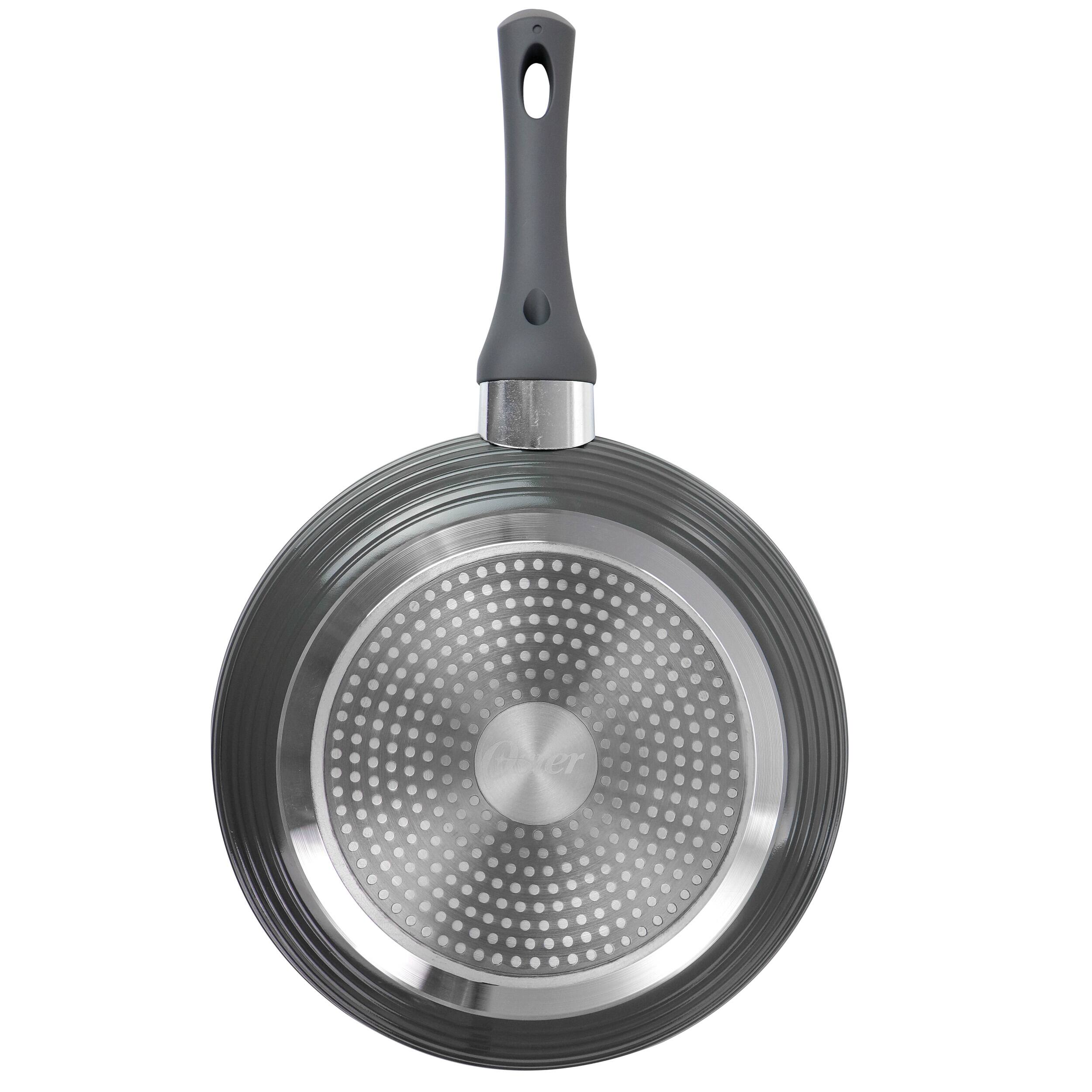 Alt View 5. Oster - Oster Ridge Valley 10 Inch Aluminum Nonstick Frying Pan in Grey - Gray.