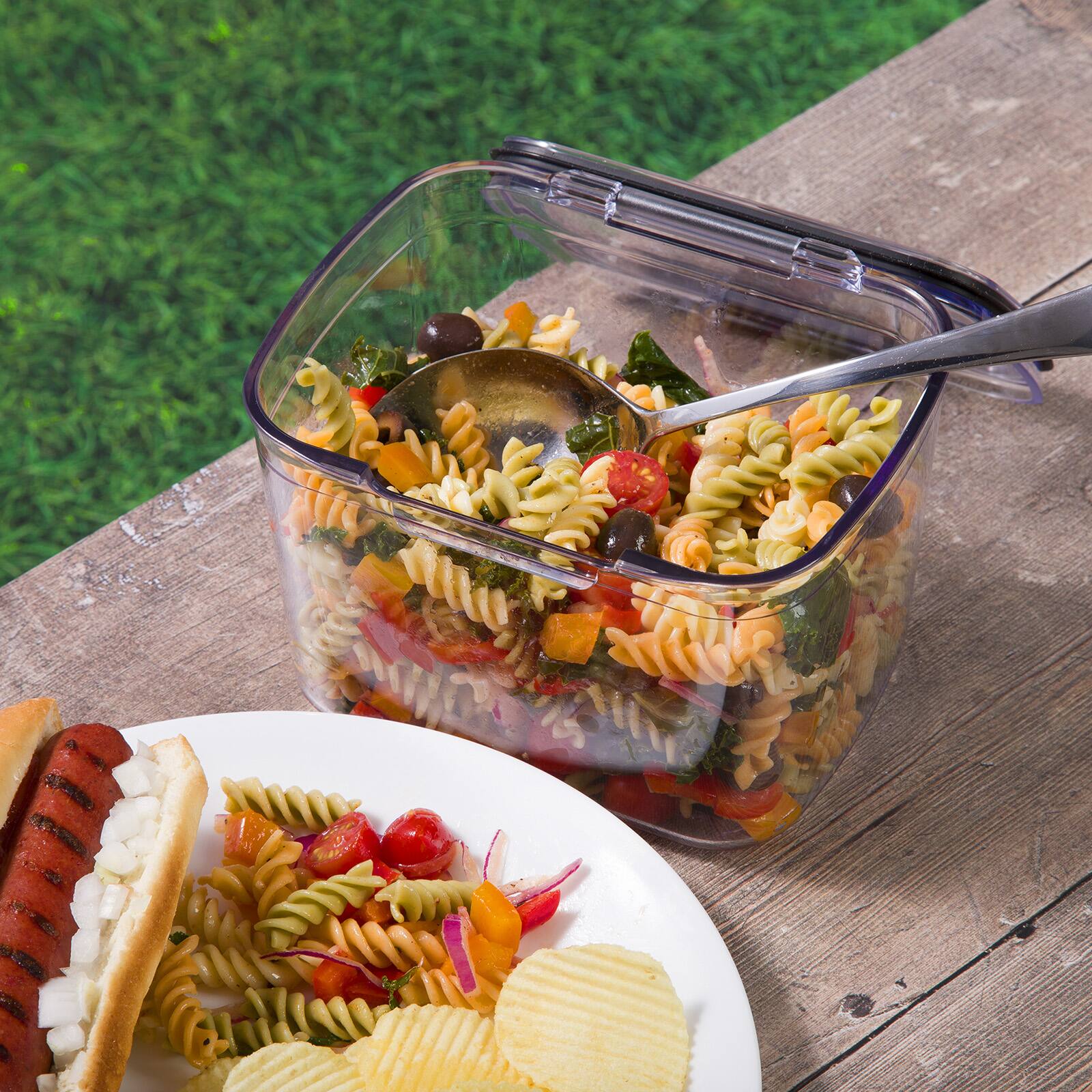 Alt View 6. Progressive International - ProKeeper+ Airtight Tall Deli Storage Container, Clear Plastic - Clear.