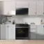 Alt View 11. Samsung - Bespoke 6.0 Cu. Ft. Slide-In Gas Range with Precision Knobs - Matte Black Steel.
