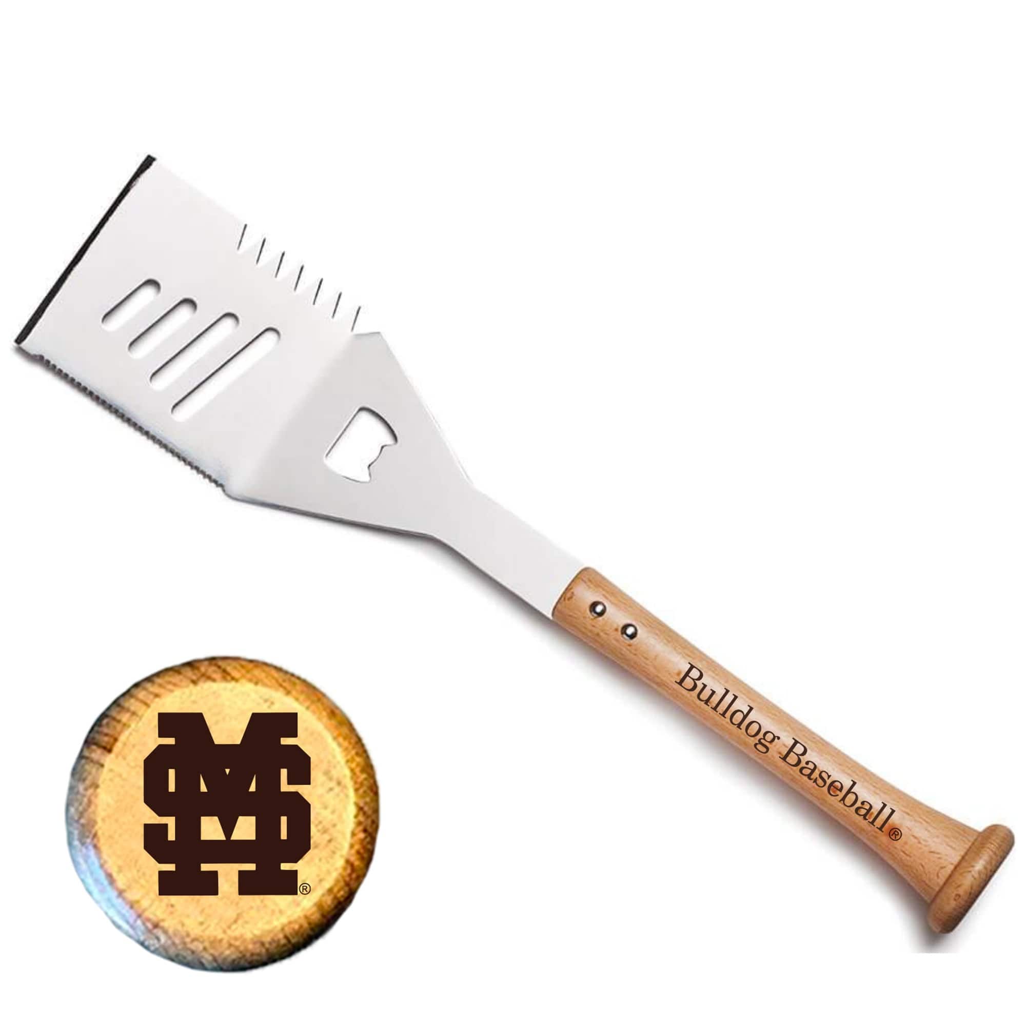 Baseball BBQ - Mississippi State Bulldogs Slider Spatula - Multicolor