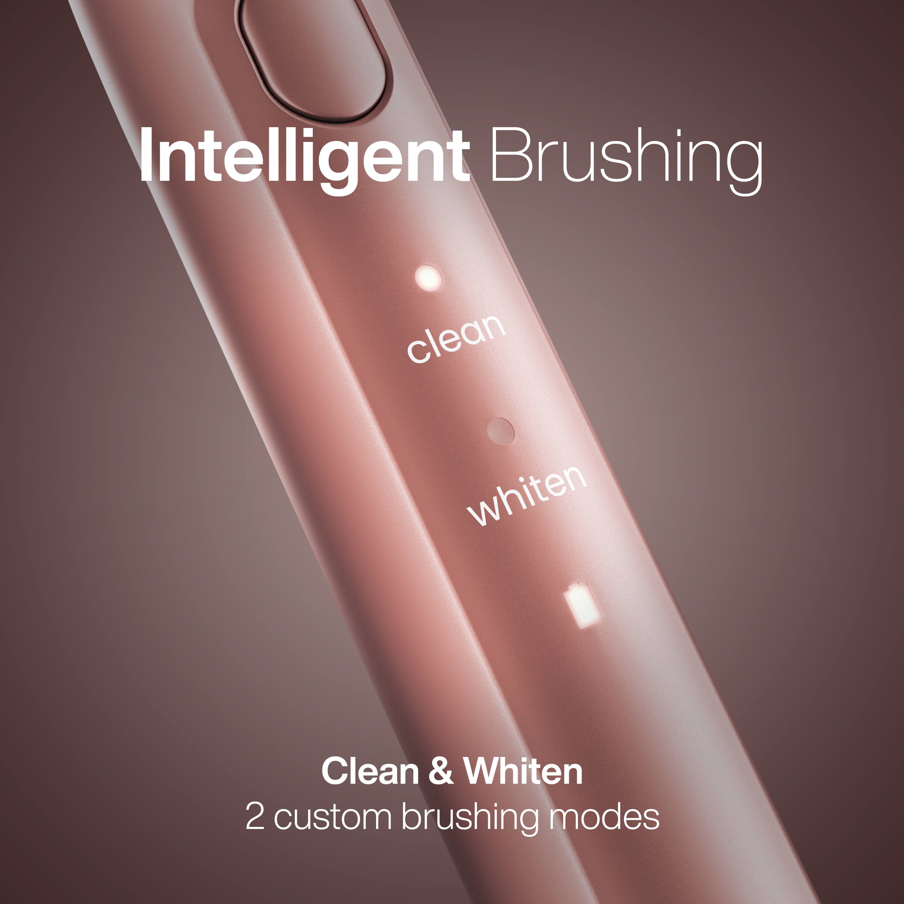 Intelligent Brushing

clean
whiten

Clean & Whiten
2 custom brushing modes
