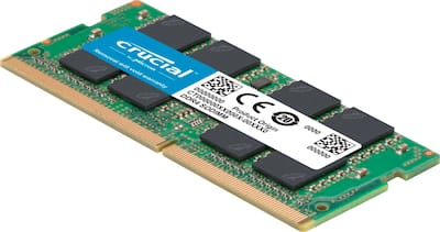 Crucial 64GB Kit (2x32GB) DDR4 3200MHz C22 SODIMM Laptop Memory Crucial 64GB Kit (2x32GB) DDR4 3200MHz C22 SODIMM Laptop Memory