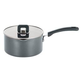 NutriChef - 3.1Qt Saucepan with Lid, Non-Stick Stylish Kitchen Cookware with Foldable Knob, Works with NCCWSTKGRY - Gray