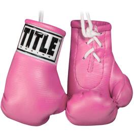 TITLE Boxing - 3.5" Authentic Detailed Mini Lace Up Gloves - Pink