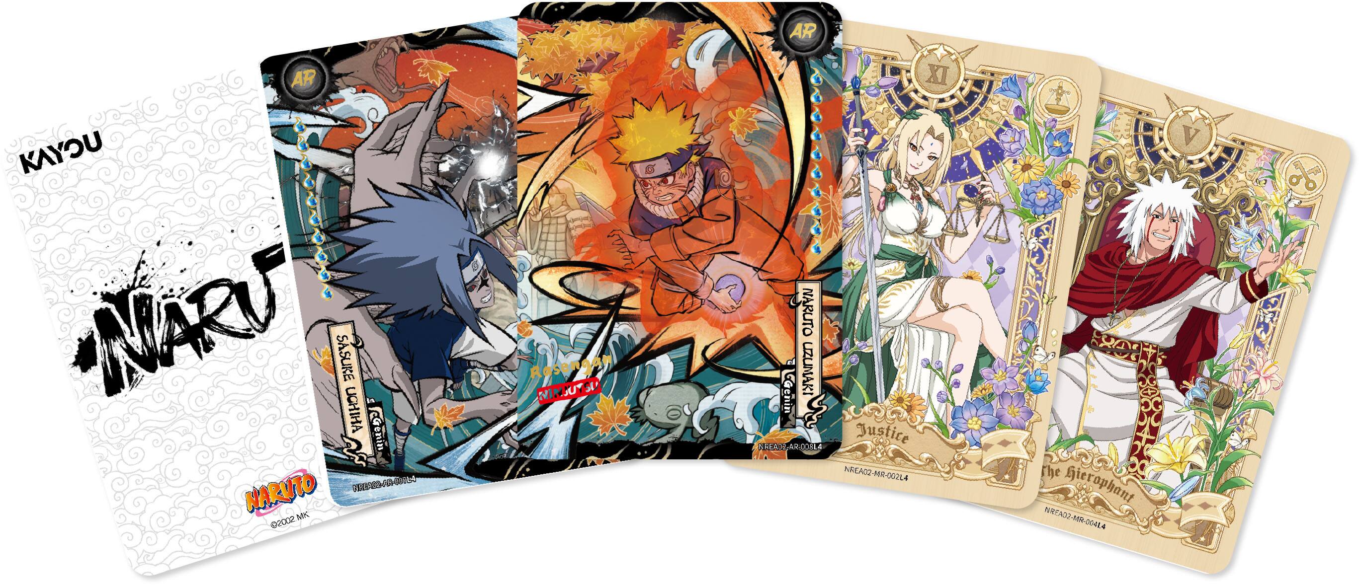 AR  
KAYOU MARU SASUKE UCHIHA Is reGenin enin NARUTO NREAGO-AR-0004 MK 2002  
Rasengan NINJUTSU  
XI NARUTO Genin UZUMAKI Justice NREA02.AR.008L4 NREA02-MR-002L4  
The Gierophant NREA02-MR-004L4