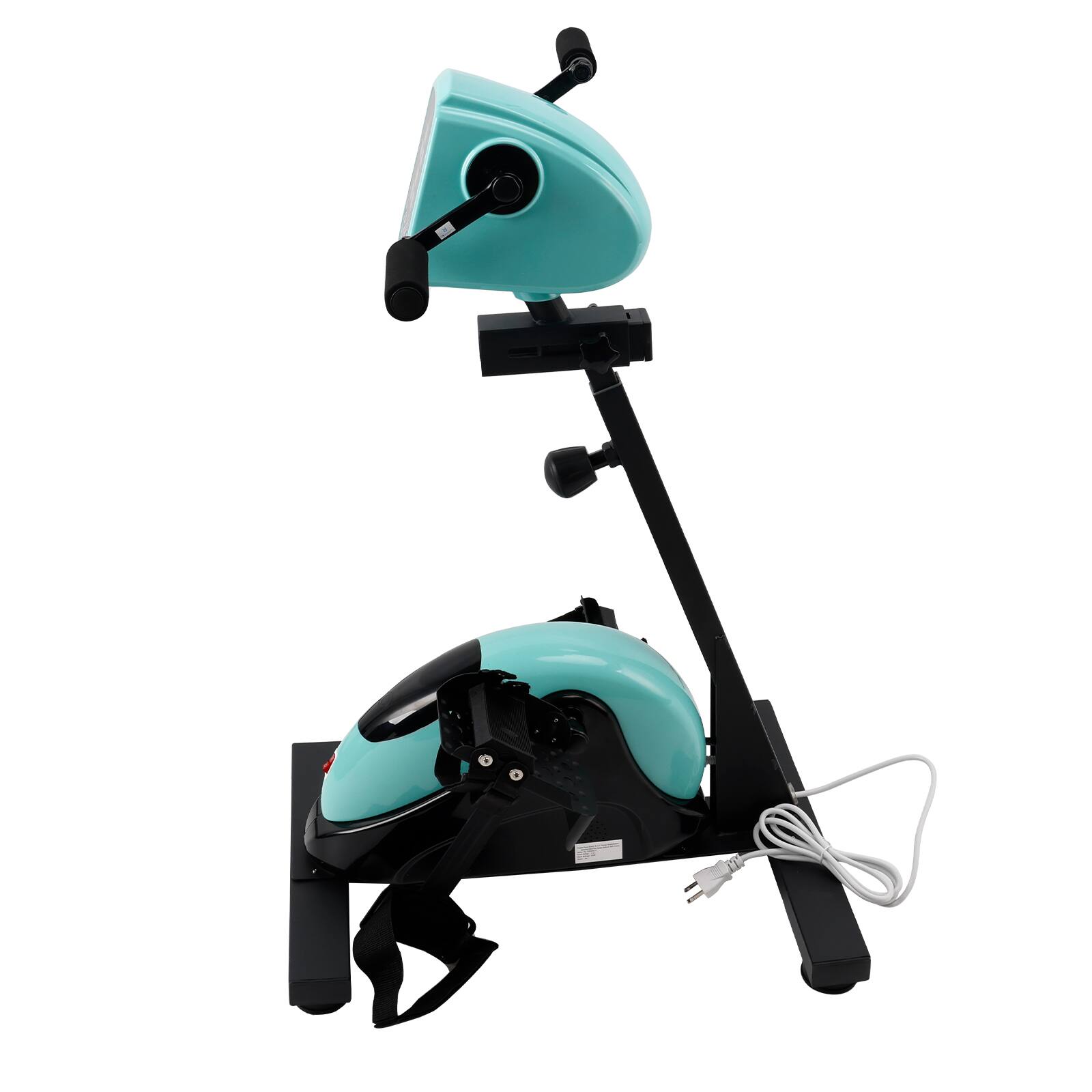 Alt View 6. Topteng - Dual-Mode Electric Rehabilitation Pedal Trainer-Active&Passive Arm/Leg Bike, 8-Level Adjustment for Seniors&Home Therapy - Black.