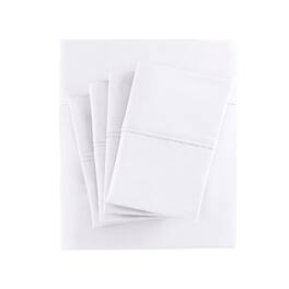 Gracie Mills - Elodie 800 Thread Count Sateen Sheet Set - White