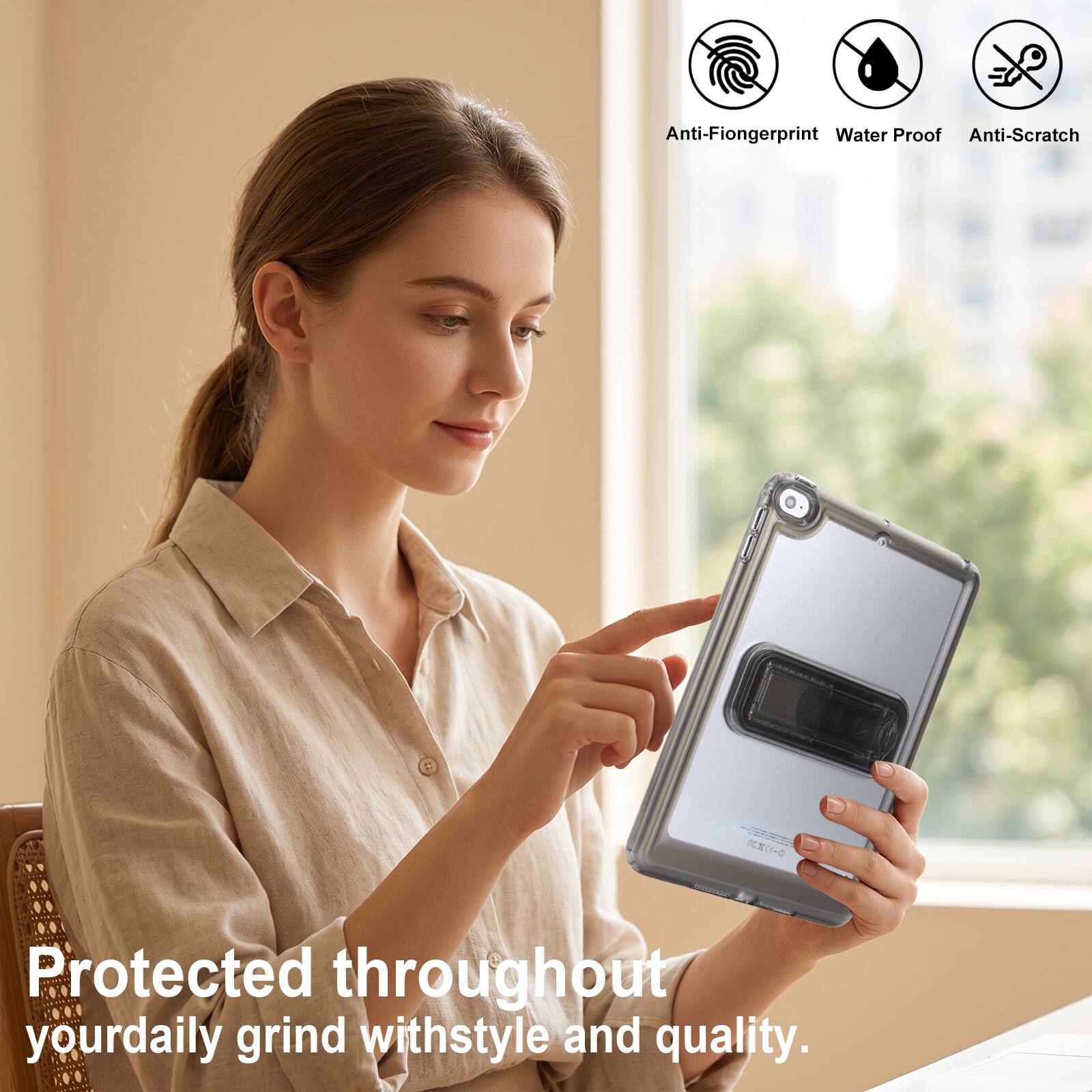 Anti-Fingerprint Water Proof Anti-Scratch  
Protected throughout your daily grind with style and quality.