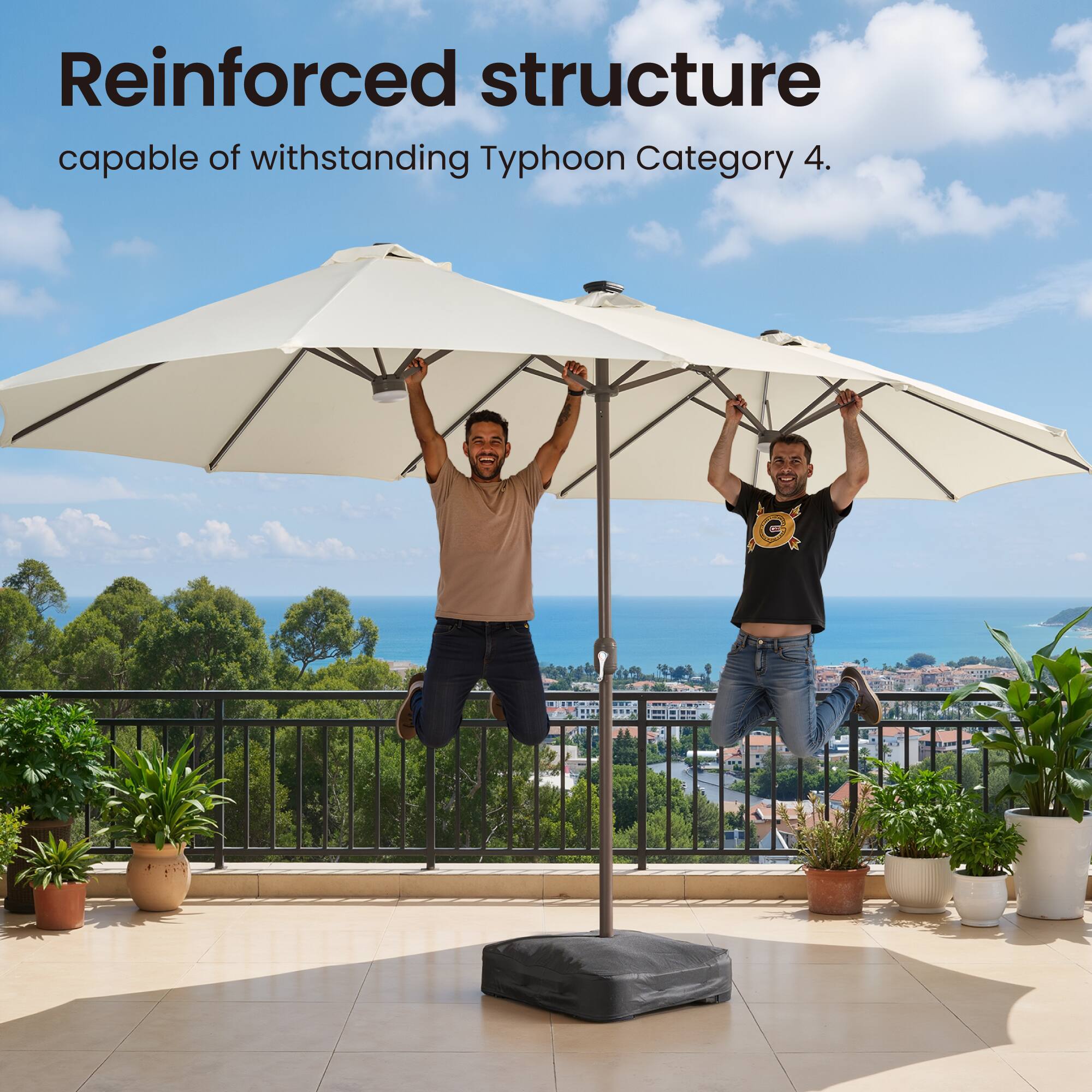 Reinforced structure capable of withstanding Typhoon Category 4.