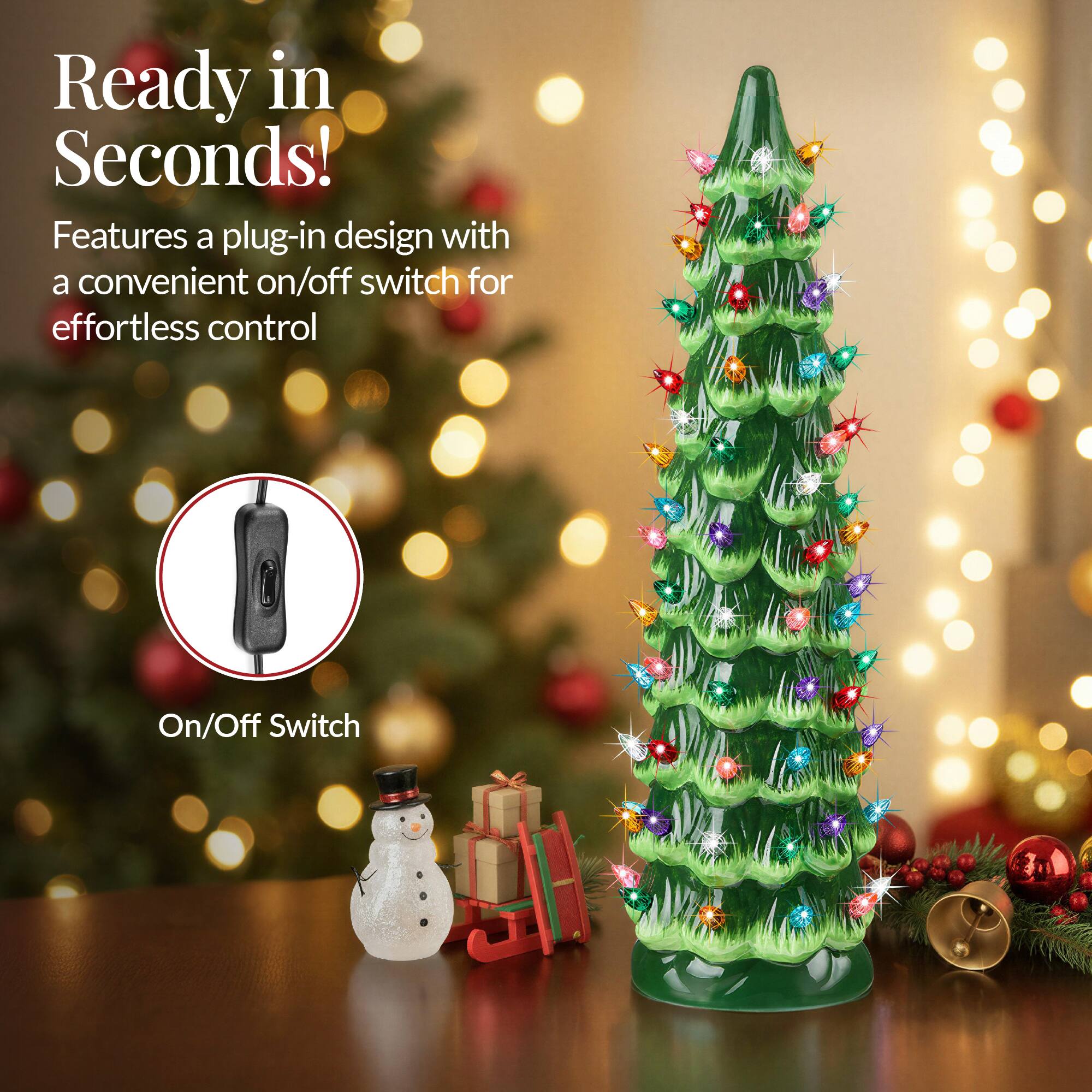 Ready in Seconds!

Features a plug-in design with a convenient on/off switch for effortless control

On/Off Switch