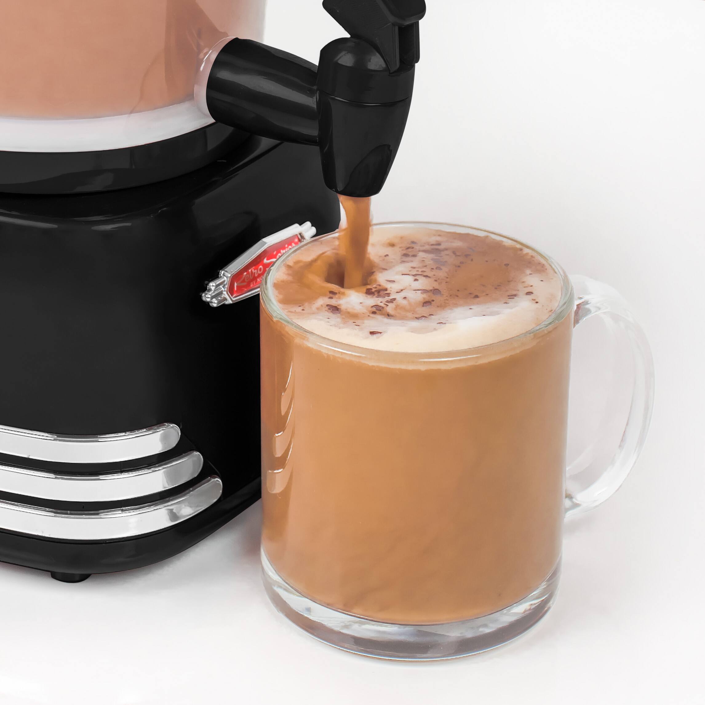 Left. Nostalgia - Retro Hot Chocolate Maker - Black.
