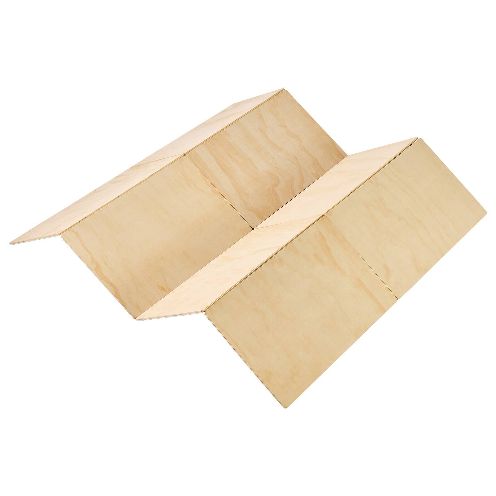 Alt View 5. VEVOR - Bunkie Board, Queen Size 76.8 x 58.3 in, Foldable Bed Board Under Mattress with Nylon Webbing, Plywood, Rounded Edges - Natural Wood.