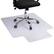 Front. Mind Reader - Office Chair Mat for Carpet, Under Desk Protector, Carpet Grips, Rolling, PVC, 47.5"L x 35.5"W x 0.125"H - Clear.