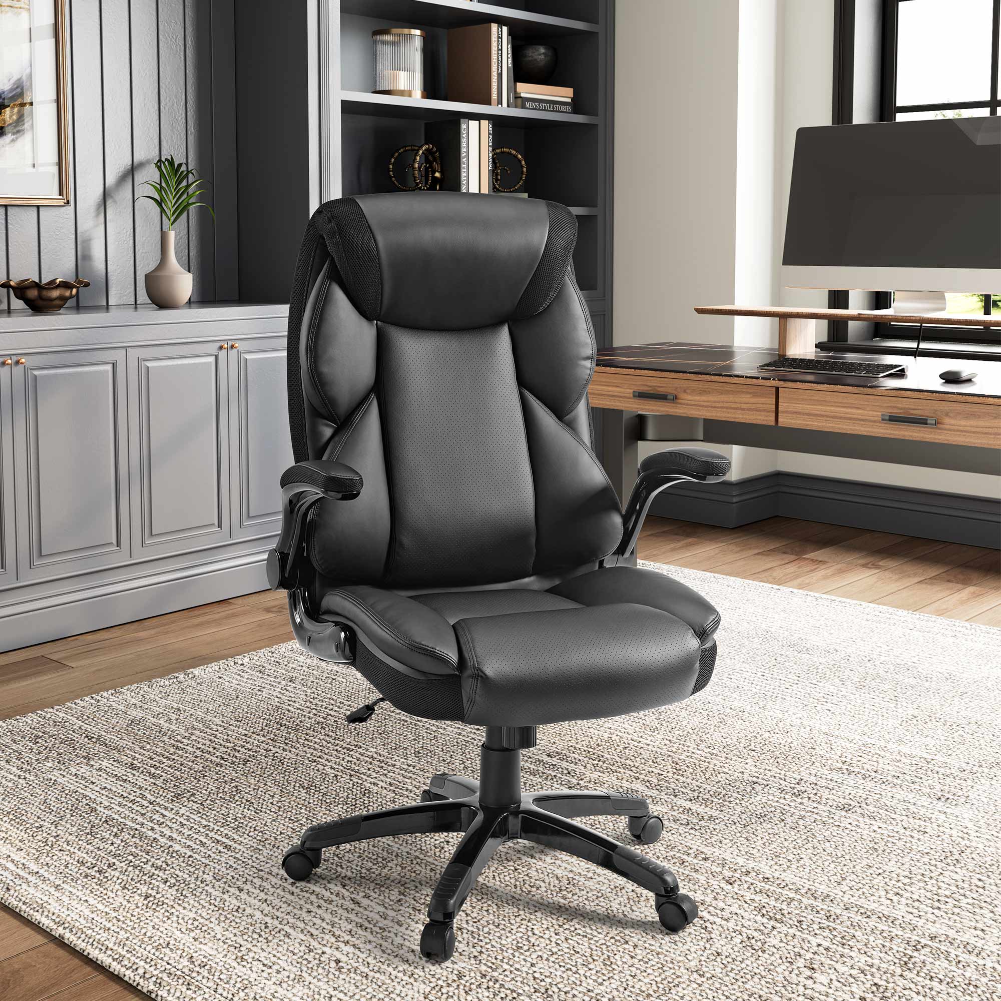 Alt View 1. Eureka Ergonomic - High Back Office Chair Executive Home Office Desk Chair - Black.