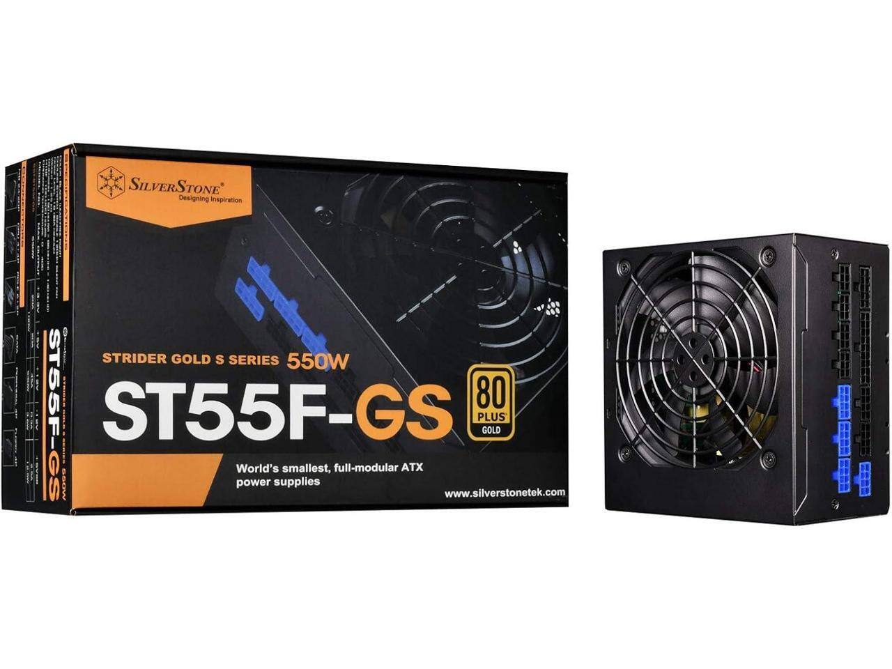 SILVERSTONE TONE  
Designing Inspiration  
STRIDER GOLD S SERIES 550W  
ST55F-GS  
80 PLUS GOLD  
World's smallest, full-modular ATX GS S5OW power supplies  
www.silverstonetek.com
