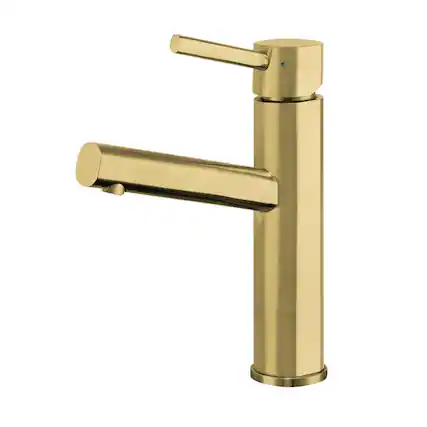 Front. Whitehaus - Waterhaus Lead-Free, Solid Stainless Steel Single lever Elevated Lavatory Faucet - Brass.